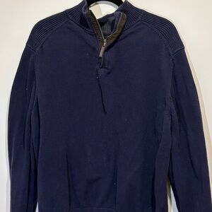 Tasso Elba Men's Navy Quarter Zip